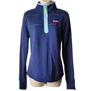 NWOT Vineyard Vines Neon Pop Relaxed Shep Shirt Pullover S Cotton